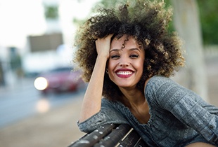 Woman with gummy smile in Arcadia