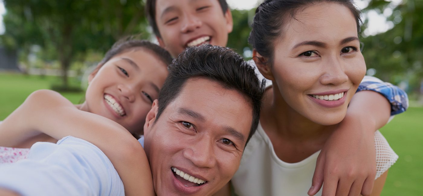 Smiling young couple