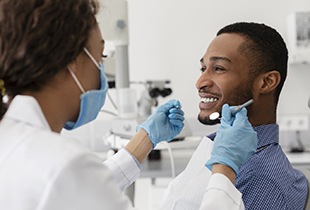 Patient preparing to get tooth-colored fillings in Arcadia 