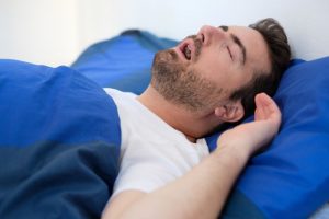 a man with sleep apnea